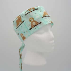 Men's Sloth Character Scrub Cap