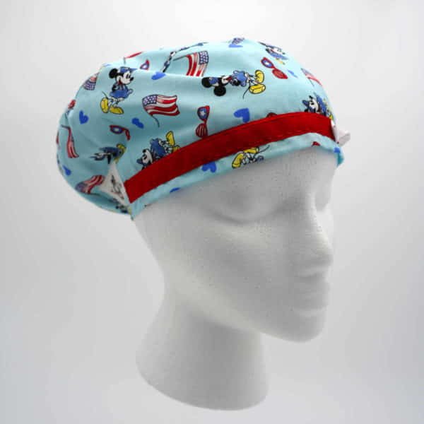 Patriotic Ms Mouse Scrub Cap - Right