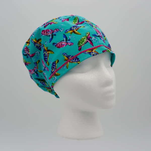 Sea Turtle Scrub Cap - Right