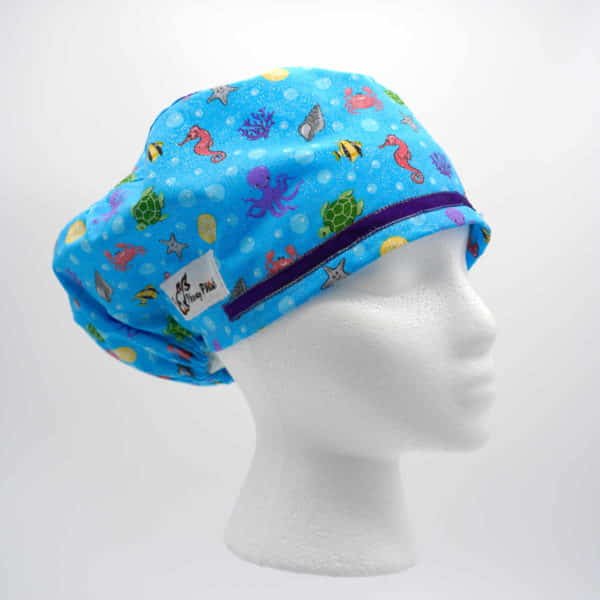 Sea Life Glitter Scrub Cap - Right