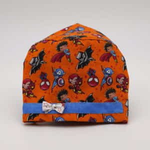 Orange Super Hero Scrub Cap