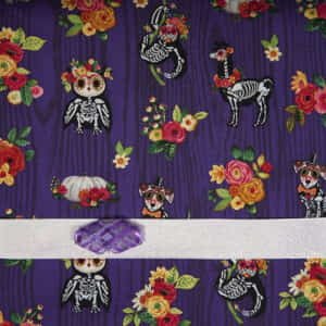 Purple Animal Skeletons